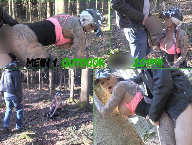 MilaElaine Porno Video: Mein 1. Outdoor-Fick 2019!!